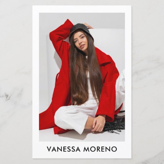 Model Actor Comp Kaart 4 Foto 2 Zijde Witte Flyer (Voorkant)