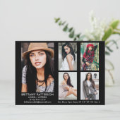 Model Actor Comp Kaart 5 Foto 5x7 Blk (Staand voorkant)