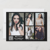 Model Actor Comp Kaart 5 Foto Uw QR-code (Voorkant)