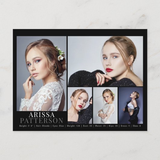 Model Actor Comp Kaart 6, dubbelzijdig foto (Achterkant)