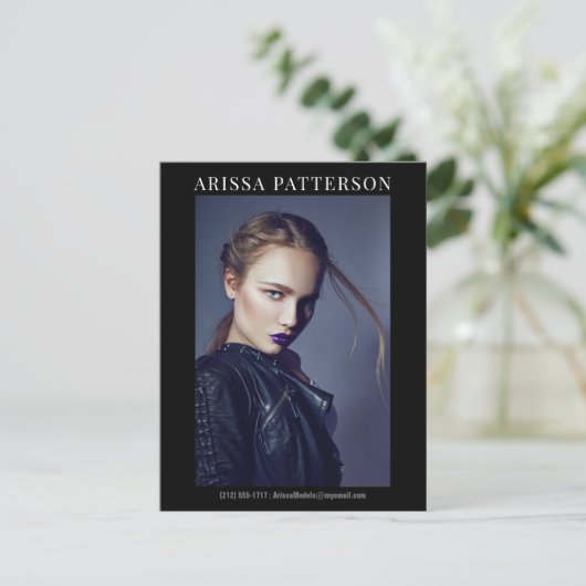 Model Actor Comp Kaart 6, dubbelzijdig foto (Staand voorkant)