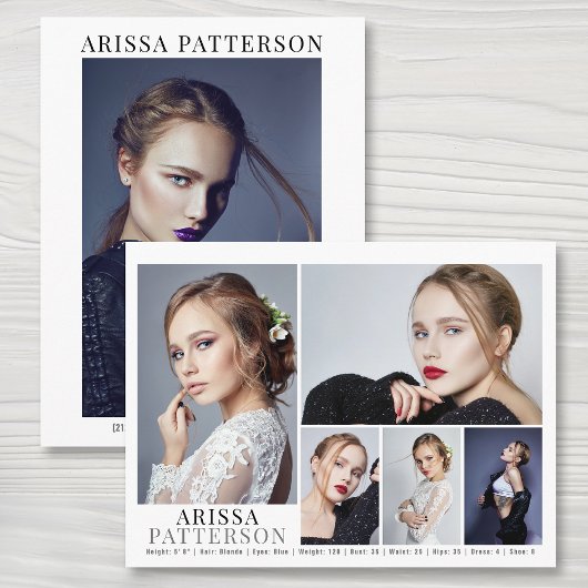 Model Actor Comp Kaart 6, dubbelzijdig foto