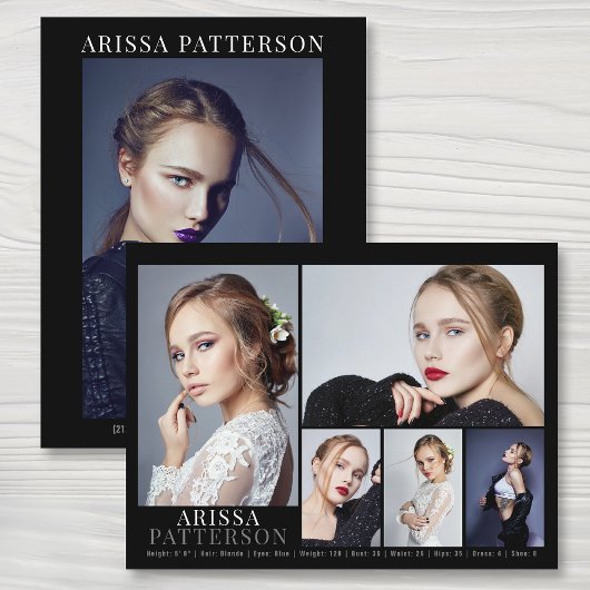 Model Actor Comp Kaart 6, dubbelzijdig foto