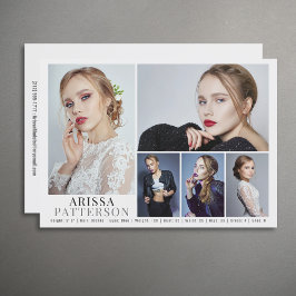 Model Actor Comp Kaart 6 Foto 5x7