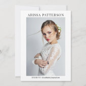 Model Actor Comp Kaart 6 Foto 5x7 (Achterkant)