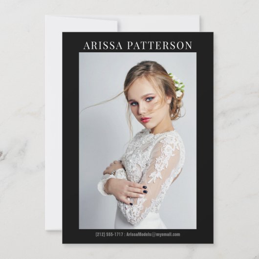 Model Actor Comp Kaart 6 Foto 5x7 (Achterkant)