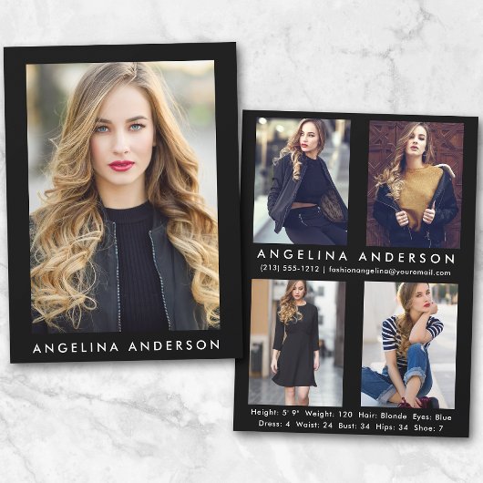 Model Actor Comp Kaart Blk - 4 Foto achterzijde R