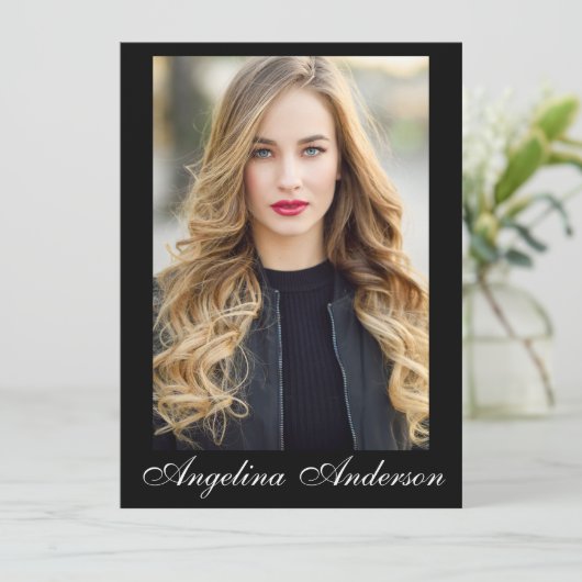 Model Actor Comp Kaart Blk - 4 Foto terug - Script (Staand voorkant)