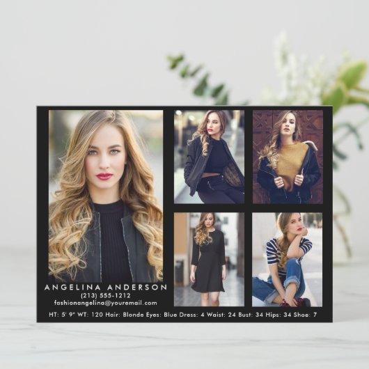 Model Actor Comp Kaart Blk - 5 foto's (Staand voorkant)