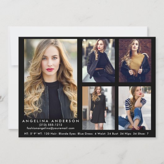 Model Actor Comp Kaart Blk - 5 foto's (Voorkant)