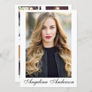 Model Actor Comp Kaart Wh- 4 Foto Terug - Script