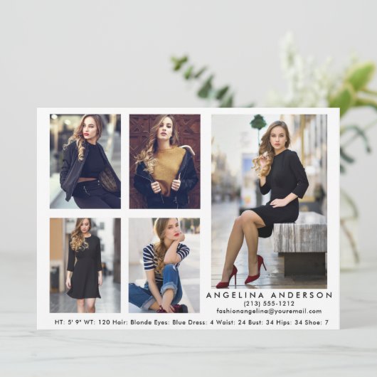 Model Actor Comp Kaart White - 5 foto's (Staand voorkant)