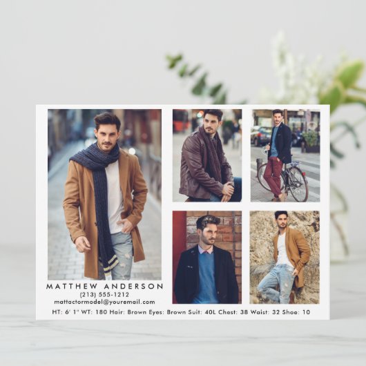 Model Actor Comp Kaart White - 5 foto's (Staand voorkant)