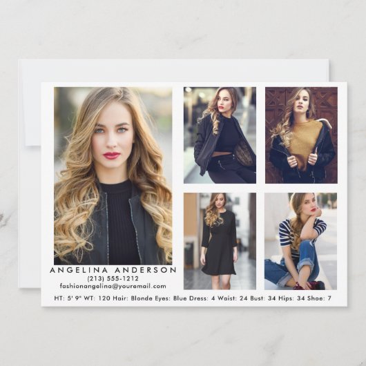 Model Actor Comp Kaart Wht - 5 foto's (Voorkant)