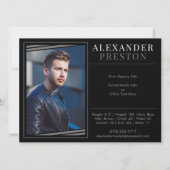 Model Actor Comp Kaart Zed Kaart 2 Foto 5.5x7.5 (Achterkant)