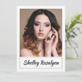 Model Actor Comp Kaart. Zed kaart. Zaadkaart Kaart (Staand voorkant)