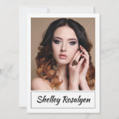 Model Actor Comp Kaart. Zed kaart. Zaadkaart Kaart (Voorkant)