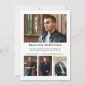 Model Actor Comp Zed Kaart 5x7 | Foto 2 Sided 5 (Achterkant)