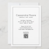 Model Actor Composiet Kaart Modern Fotosjabloon (Achterkant)