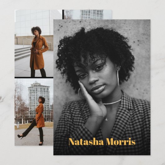 Model Actor Dancer 4 Fotocomp Kaart (Voorkant / Achterkant)