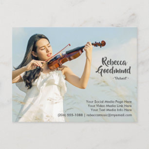 Model Actor Entertainer Foto Comp Sjabloon Briefkaart