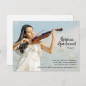 Model Actor Entertainer Foto Comp Sjabloon Briefkaart (Voorkant / Achterkant)