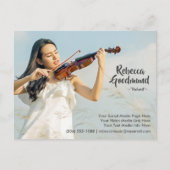 Model Actor Entertainer Foto Comp Sjabloon Briefkaart (Voorkant)