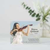 Model Actor Entertainer Foto Comp Sjabloon Briefkaart (Staand voorkant)