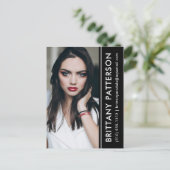 Model Actor Foto Comp Kaart Zwart Streep Briefkaar (Staand voorkant)