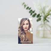 Model Actor Foto Modern Blk W Visitekaartje (Staand voorkant)