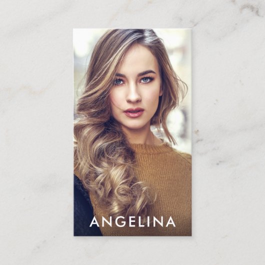 Model Actor Foto Modern Blk W Visitekaartje (Voorkant)