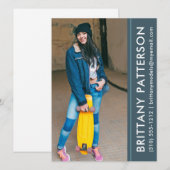 Model Actor Foto Pro Comp Kaart blauw (Voorkant / Achterkant)