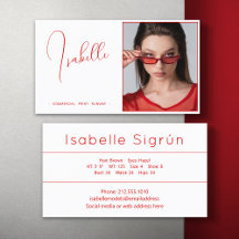 Model Actor Foto Promotie Rood en Wit