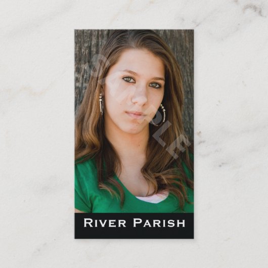 Model Actor Headshot Visitekaartje (Voorkant)