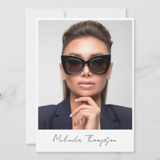 Model Actor Modeling Comp Kaart 5 Fotoscript (Voorkant)