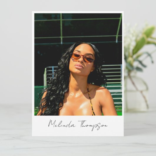 Model Actor Modellering Comp Kaart 5 Foto Influenc (Staand voorkant)