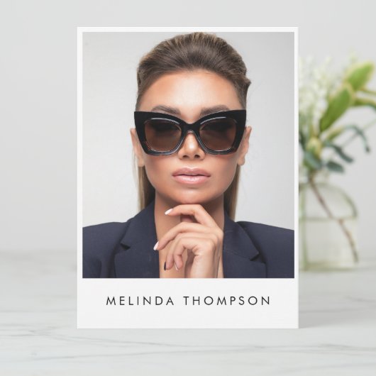 Model Actor Modellering Comp Kaart 5 Foto Wit (Staand voorkant)