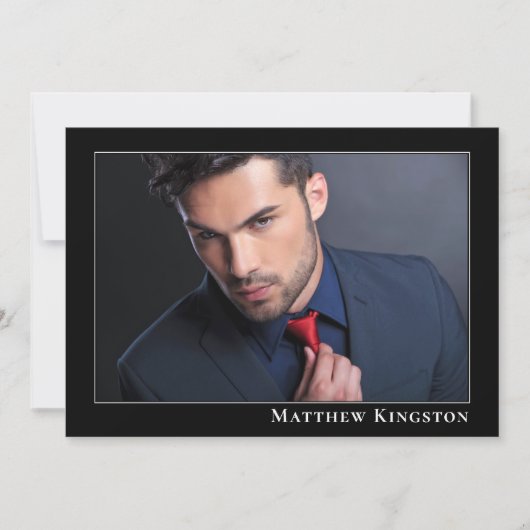 Model Actor Modern 5x7 Promo Comp Kaart Sjabloon (Voorkant)