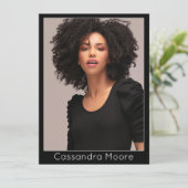 Model Actor Modern Comp Kaart Fotosjabloon (Staand voorkant)