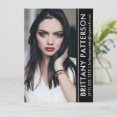 Model Actor Photo Pro Comp Kaart Black Stripe (Staand voorkant)