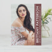 Model Actor Photo Pro Comp Kaart Rust Stripe (Staand voorkant)