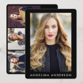 Model Actor Photo Professional Comp Kaart Black R (Voorkant / Achterkant)