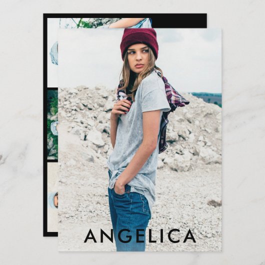 Model Actor Photo Professional Comp Kaart Blk (Voorkant / Achterkant)