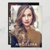 Model Actor Photo Professional Comp Kaart zwart W (Voorkant / Achterkant)