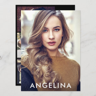 Model Actor Photo Professional Comp Kaart zwart W