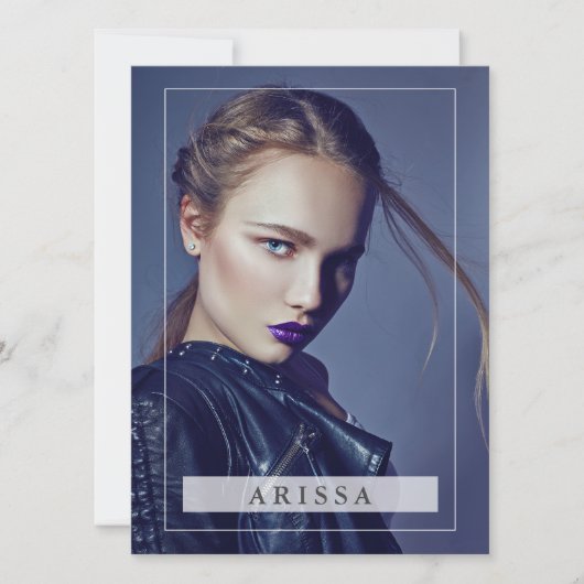 Model Actor Pro 5.5x7.5 Comp/Zed Kaart 5 Foto (Voorkant)