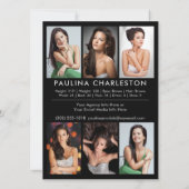 Model Actor Pro 5.5x7.5 Comp Zed Kaart 7 Foto (Achterkant)