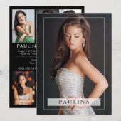 Model Actor Pro 5.5x7.5 Comp Zed Kaart 7 Foto (Voorkant / Achterkant)