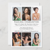 Model Actor Pro 5.5x7.5 Comp Zed Kaart 7 Foto (Achterkant)