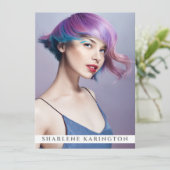 Model Actor Pro Comp Card Sjabloon 3 Photo White Kaart (Staand voorkant)